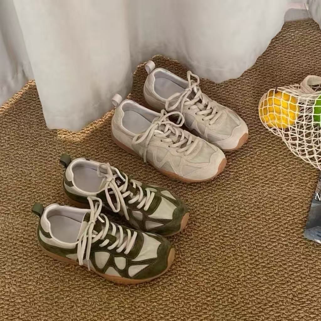 Sneakers - Zapatillas deportivas vintage con cordones y