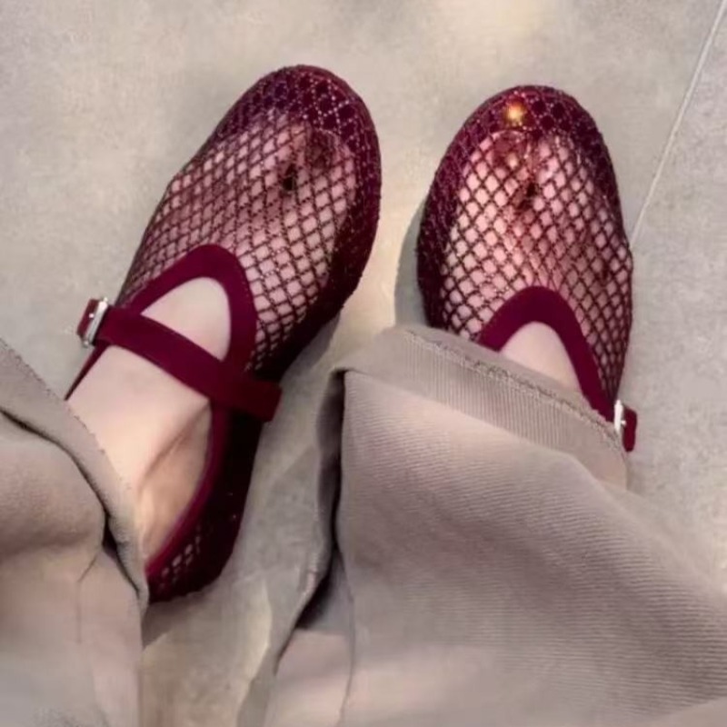Boots - Sandalias Baotou con Pedrería Hueca para