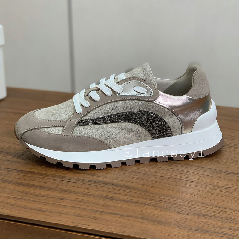 Zapatillas deportivas para muj - Knit Fabric Lace Up Sneakers reseña y precio