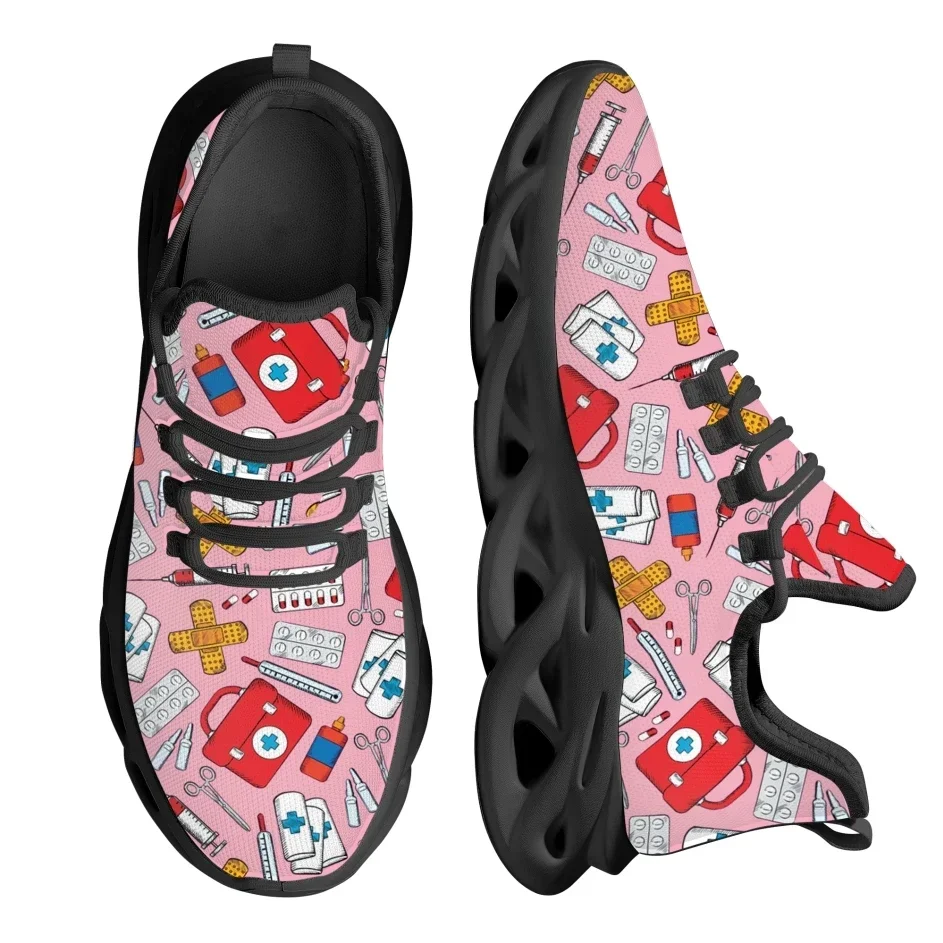 Zapatillas Deportivas de Mujer - Knit Fabric Lace Up Sneakers reseña y precio