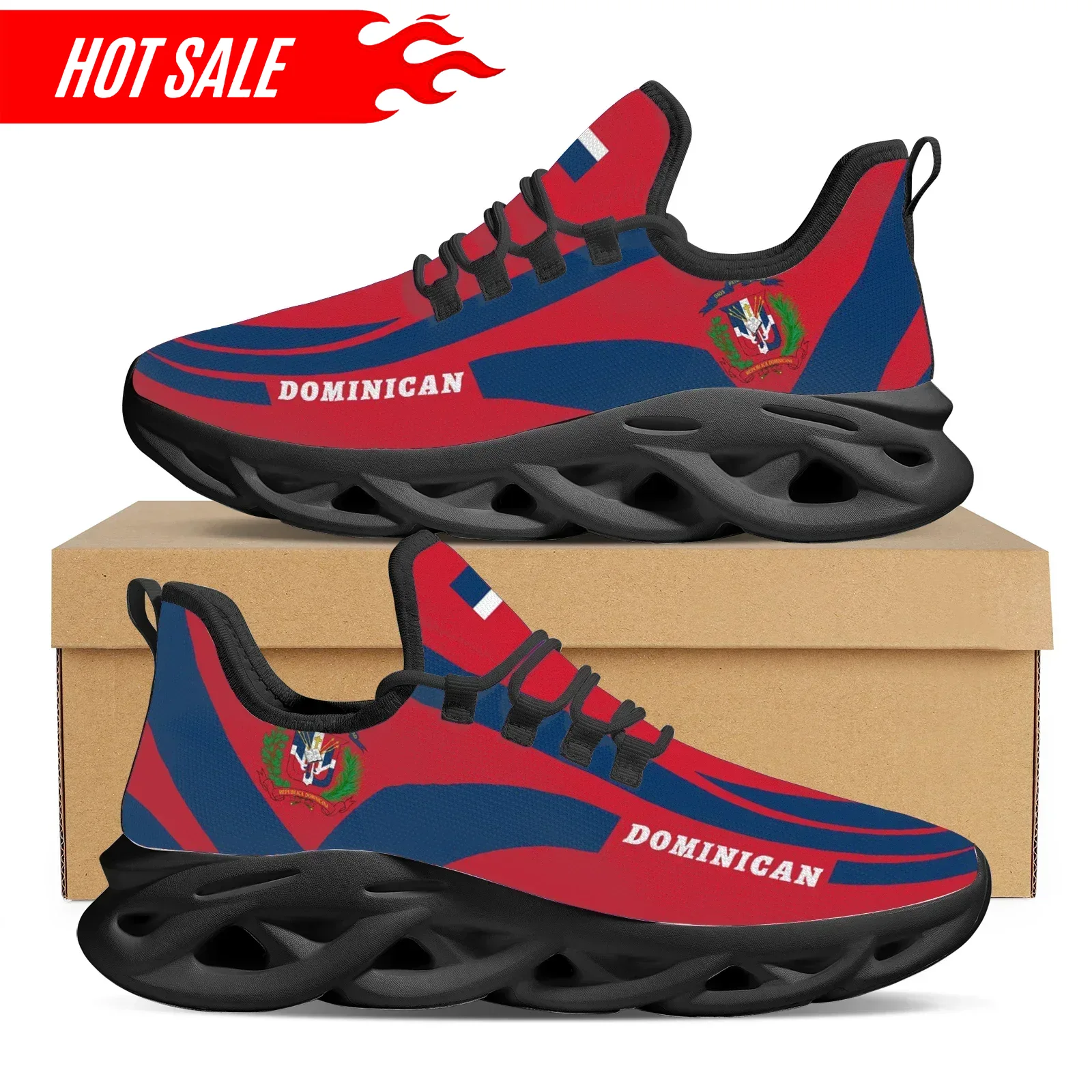 Zapatos de plataforma ligeros  - Knit Fabric Lace Up Sneakers reseña y precio