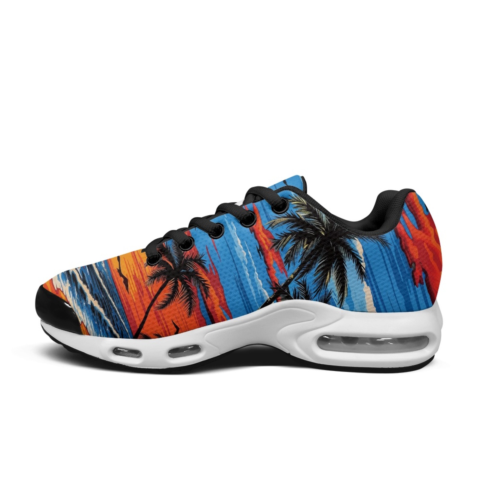 PENSTROLL Sunset Palm Trees, Z - Air Cushion Jogger Shoes Men reseña y precio