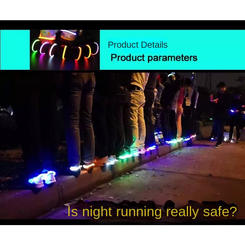 2024 Luz luminosa con clip par - Reflective Night Running Shoes reseña y precio